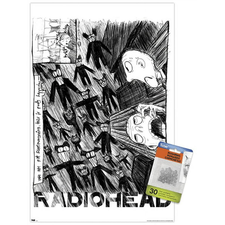 Amazon.com: Trends International Radiohead - Scribble Wall
