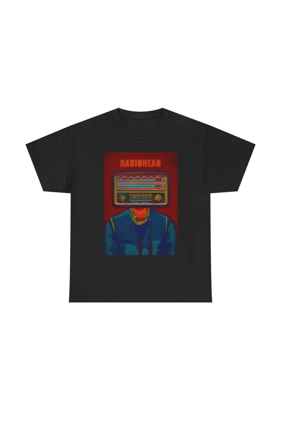 Radiohead Style Retro Rock Band Merchandise Graphic Unisex T-Shirt, up to size 5XL