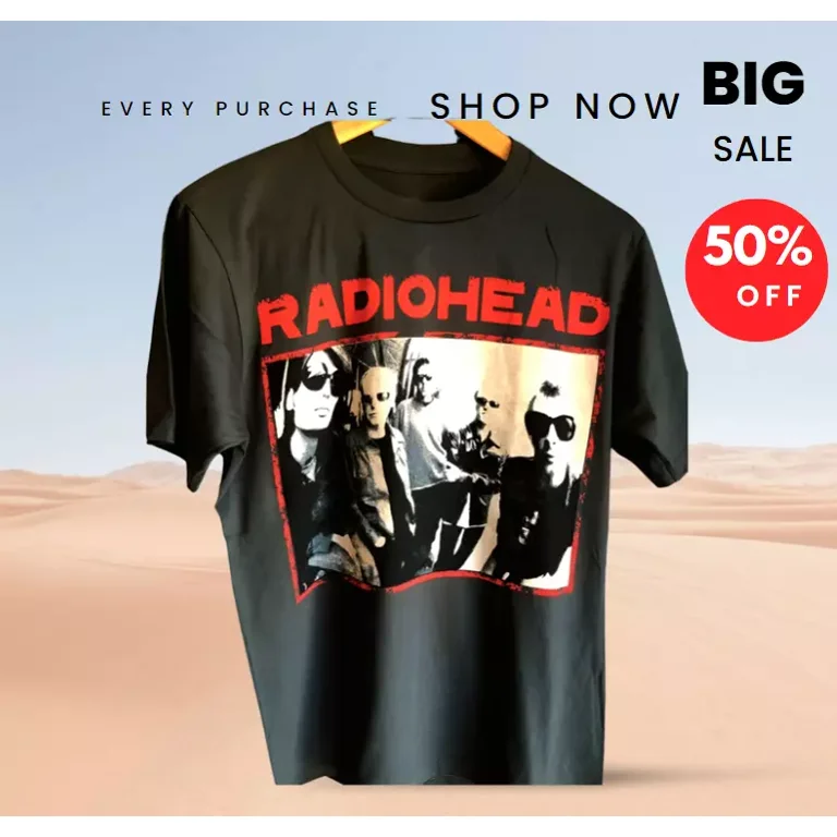 Radiohead Vintage T shirt Unisex Retro Concert Rare For Fans Size S 3xl Walmart