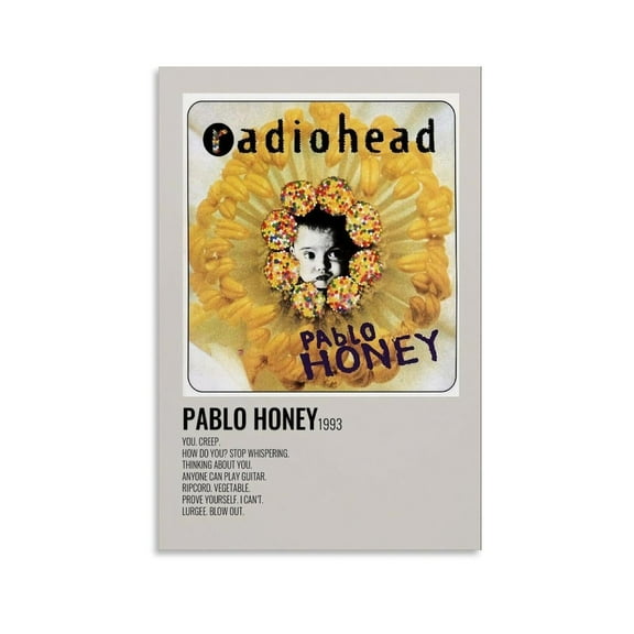 Radiohead by Pablo Honey Canvas Poster Mural Decor Printing Picture Painting Living Room Hallway Decor