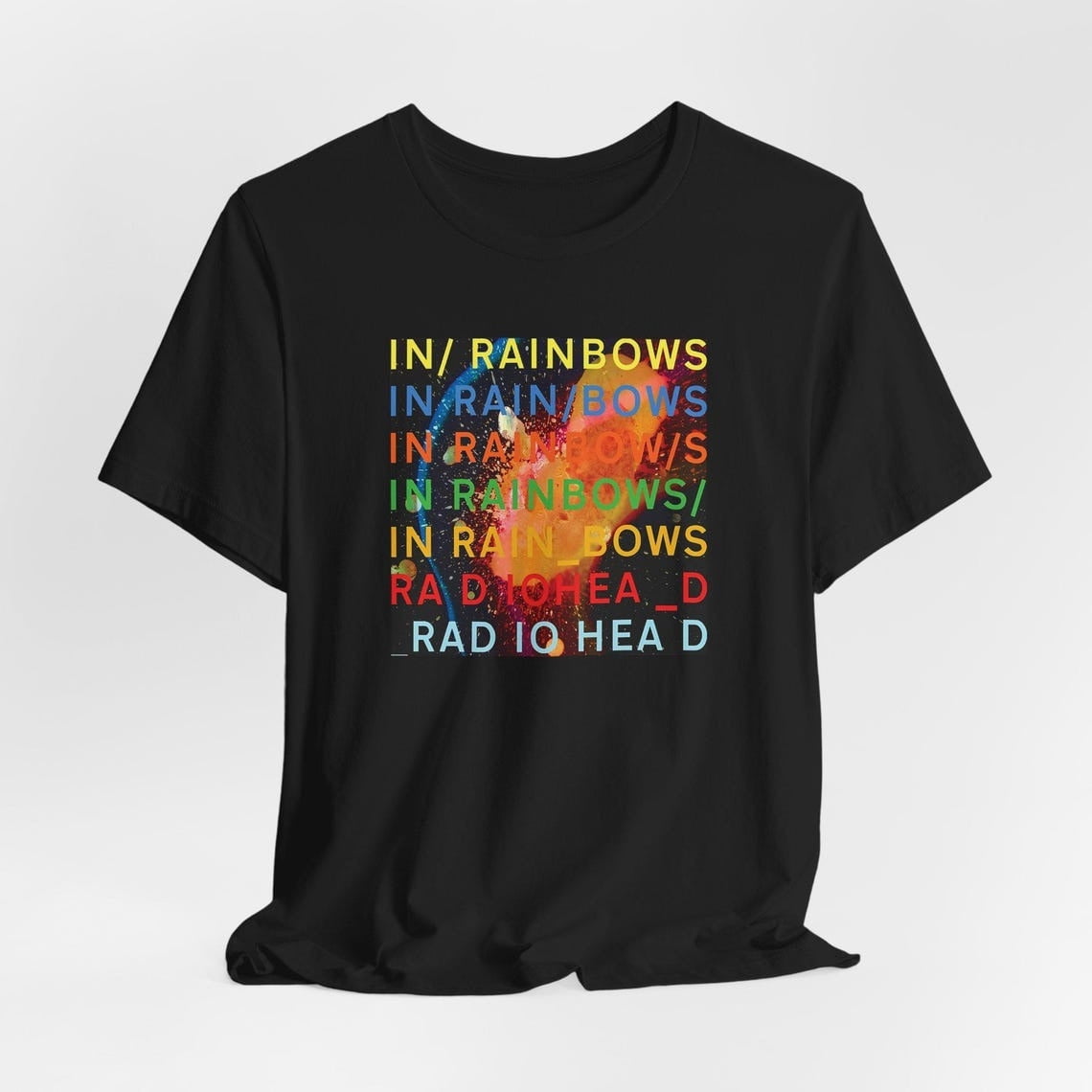 Radiohead In Rainbows Album T-Shirt - Vintage Graphic Tee, Unisex, Cotton Blend, Sizes S-XL (Contact For Size Info)