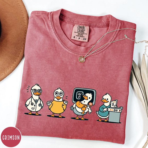 Radiologic Technologist Funny Rad Tech Goose Radiology Crewneck Minimalist Medical Gift Radiologist T-Shirt