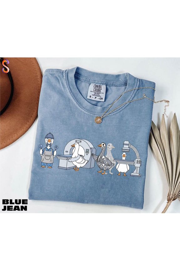 Radiologic Technologist Goose Shirt, X-Ray Tech Graphic Tee, CT MRI Apparel, Comfort Colors Unisex Cotton T-Shirt, Size S-3XL