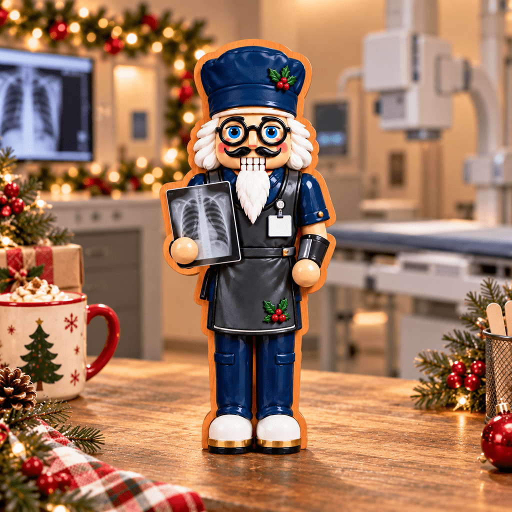 Radiologic Technologist Nutcracker Wooden Block 3 Layer Christmas ...