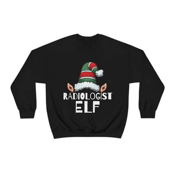 Radiologist Elf Unisex Sweatshirt, S-2XL Christmas Medical School