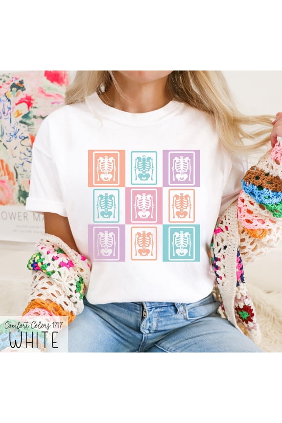 Radiology Cat Graphic Shirt, Radiologic Technologist X-Ray CT MRI Theme Design Top, Unisex Cotton T-Shirt, Sizes S-5XL