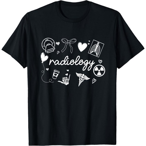 Radiology Coquette Bow RAD Tech X-ray Technologist CT MRI T-Shirt, Unisex T-Shirt