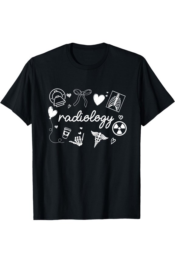 Radiology Coquette Bow RAD Tech X-ray Technologist CT MRI T-Shirt, Unisex T-Shirt