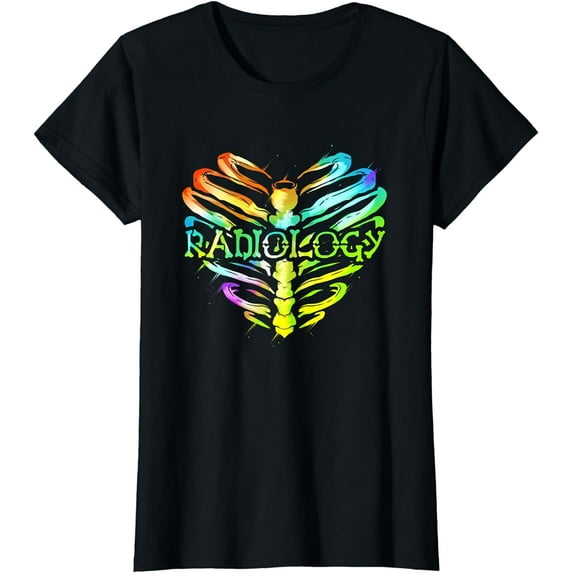 Radiology Heart Ribcage - Radiology Technician Gift T-Shirt