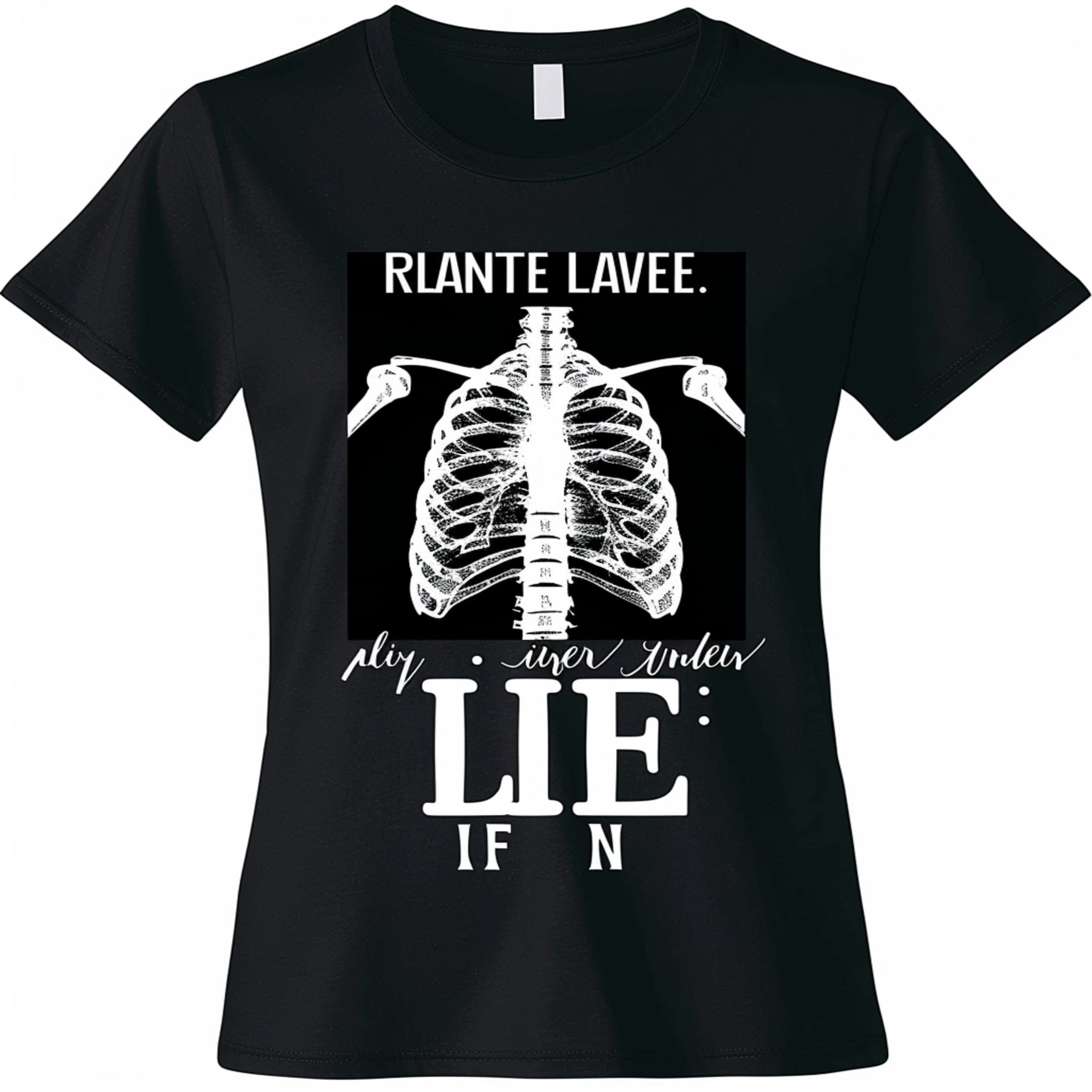 Radiology Life Black TShirt Cute XRay Design Chest Radiography Images