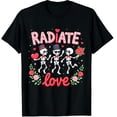 thumbnail image 1 of Radiology Radiate RAD Tech Valentine Skeleton Hearts Love Graphic Crew Neck Short Sleeve T-Shirts (Men's, Women's), 1 of 4