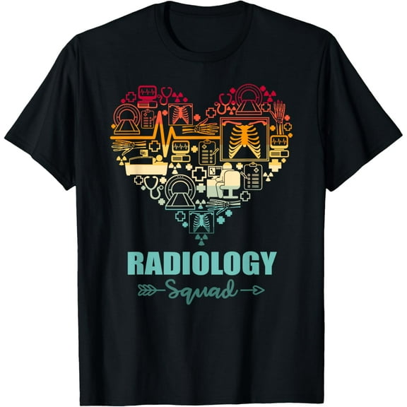 Radiology Squad Heart Funny Radiology Team T-Shirt