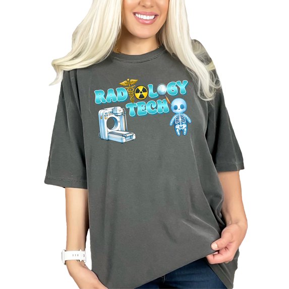 Radiology Tech Shirt, Gift for X-Ray Technician, Radiology Technologist Tee, Radiology Humor T-Shirt, Medical Professional Shirt, Pepper Comfort Colors T-Shirt, XL