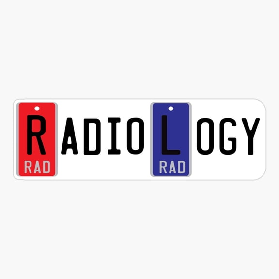 Radiology Tech X Ray Markers Sticker