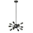 thumbnail image 1 of Radionic Hi Tech CHA_BRI-1712C-MB_RHT 17 in. Briston 12 Light Matte Black Chandelier, 1 of 1
