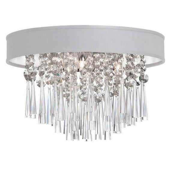 Radionic Hi Tech Josephine 4 Light Crystal Flush Mount