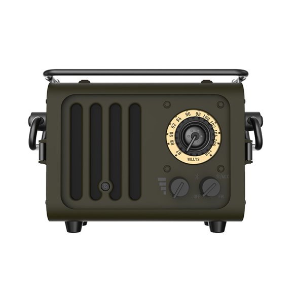 Radiooo Building Block Series Retro Wild Style FM Radio Outdoor Portable Metal Bluetooth Speaker Subwoober