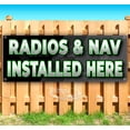 thumbnail image 1 of Radios & Nav Installed Here 13 oz Vinyl Banner With Metal Grommets, 1 of 4