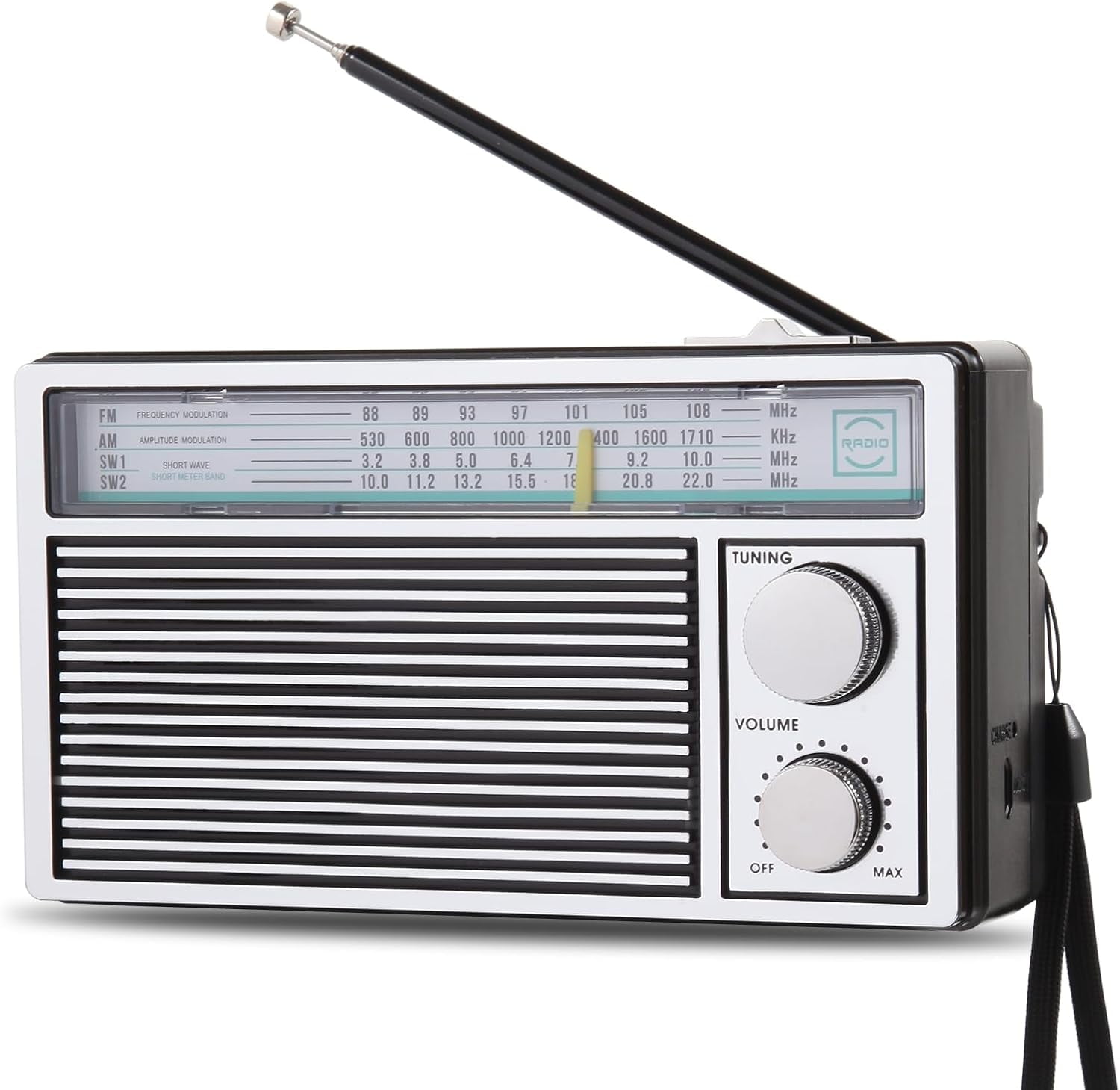 Radios Portable AM FM SW Retro Radio, Transistor Radios, Shortwave Radios with Loud Speakers, Battery Powered or DC Power, Suitable for Indoor, Outdoor and Emergency Use, for Senior, Kids Gifts