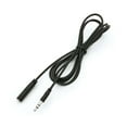 thumbnail image 1 of Radioshack 3.5MM EXTENSION CABLE MALE TO FEMALE ROUND BLACK 6FT, 1 of 1