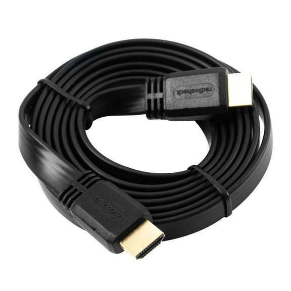 Radioshack HDMI 2.0 Male to Male Flat Cable 4K Ethernet (9 Feet)