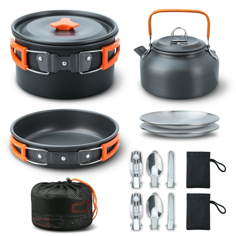 Radirus Camping Cooking Set 16pcs Camp Cookware for Backpacking and Hiking Adventures Walmart