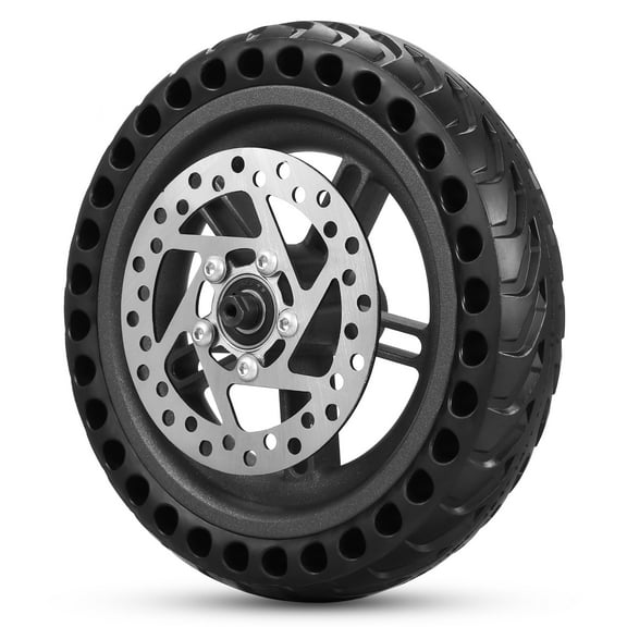 Radirus Electric Rear Tire with Wheel Hub Disc Brake Set, 8.5 inches Solid Electric Wheel Replacement for M365 Electric Spare Parts - Reliable and Long-lasting Quality