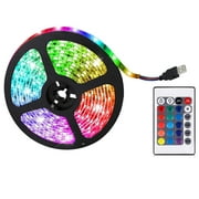 Radirus TV LED Backlight, Remote Control Colors Changing Light Strip for PC Gaming Monitor, Waterproof Light Belt for Party Bar Decoration