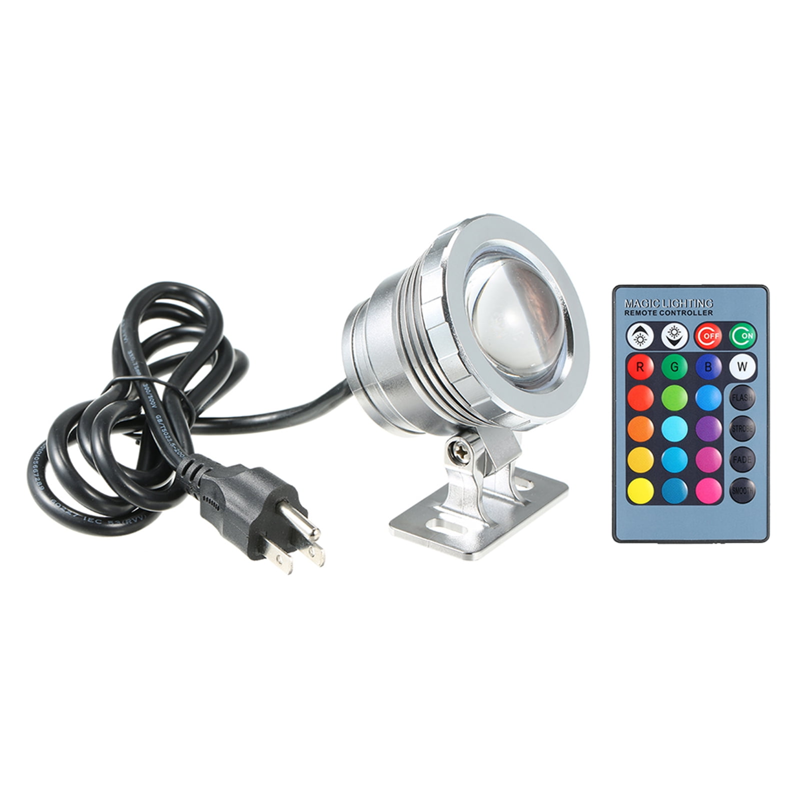 Radirus Underwater Light, 20W LEDs Fountain Lamp, Remote Control, 16 Colors Changing, Flash