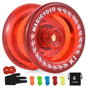 Radirus Unresponsive Yoyo Ball with 5 Replacement Strings - Perfect for Kids and Beginners, Includes Glove and Storage Pouch