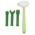 Radish Hammer Therapy Massage Tool Fatigue Relief Green for Shoulder