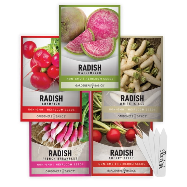 Redaish Radish Seed Assortment | 5 Variety Pack - Walmart Business Supplies