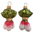 thumbnail image 1 of Pinnacle Peak Trading Radish Vegetable Polish Mouth Blown Glass Christmas Ornament Set of 2, 1 of 2