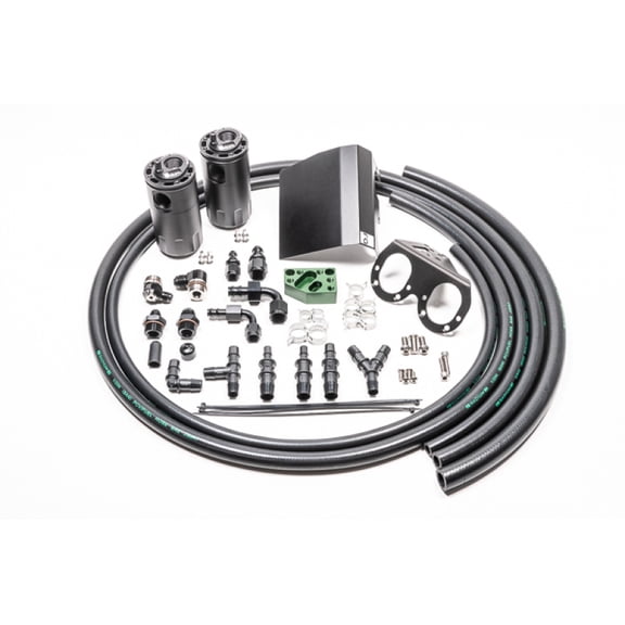 Radium 02-21 Subaru EJ-Series Fluid Lock Turbo Dual Catch Can Kit