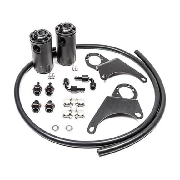 Radium Engineering 20-0118-FL 8-9 Dual Catch Can Kit Fluid Lock for Mitsubishi Evo