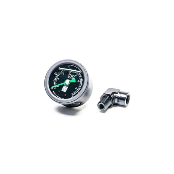 Radium Engineering 90 deg 0-100 psi Fuel Pressure Gauge with Adapter