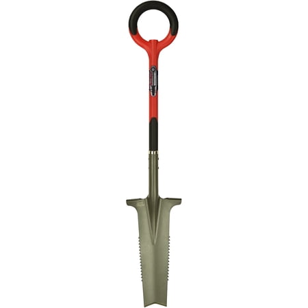 Radius Garden 22811 Root Slayer Drain Spade, Red