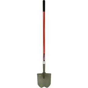 Root Slayer 23011 Heavy Duty CapRock Shovel with Serrated Root-Cutting Blade and Fiberglass Long Handle