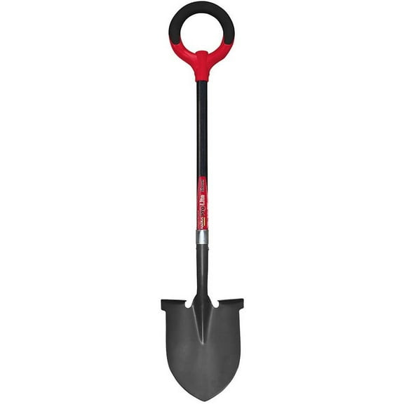 Radius Garden 25211 PRO-Lite Carbon Steel Shovel, Red