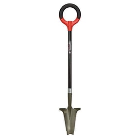 Root Slayer 23311 Perennial Garden Shovel with Serrated Root-Cutting Blade and Ergonomic O-Handle