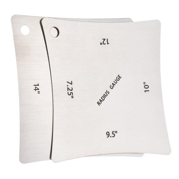 Radius Gauge Guitar Radius Gauge Instrument 8.7 * 8.7 * 0.2Cm Silve Measuring Tool For Guitar Hot Sale Protable