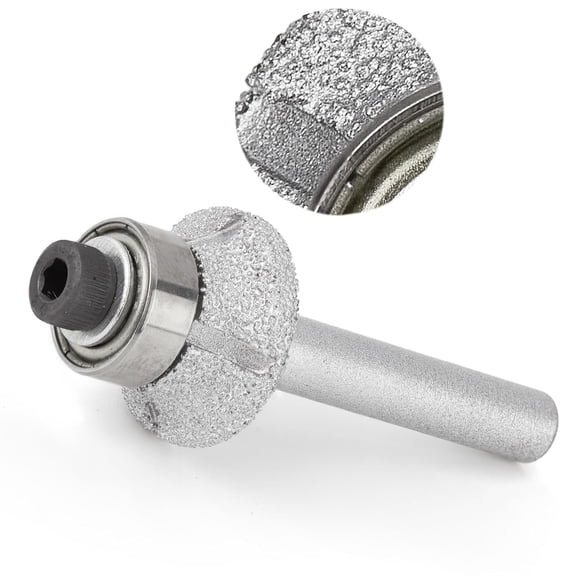 Radius Head 3mm Router bits 1/4 Shank Diamond BRAZED Profile Wheel Router Bit Bullnose