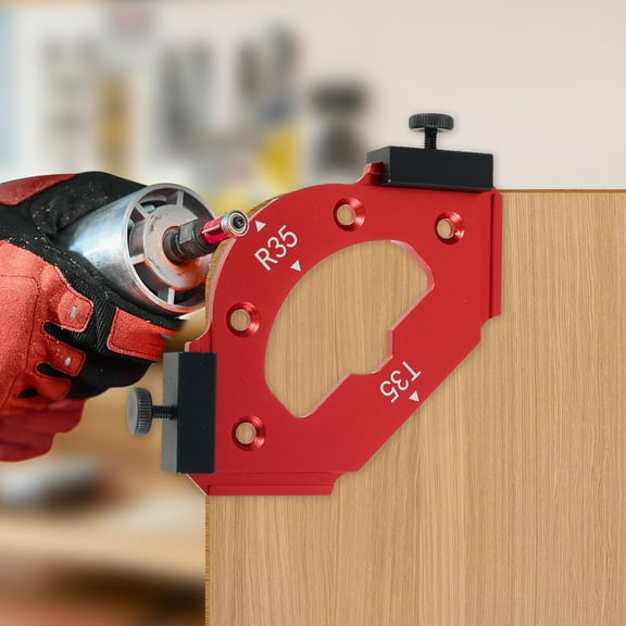 Radius Jig Router Templates Aluminum Alloy Round Corner Radius Template Portable Corner Radius Jig Multifunctional Corner Radius Routing Template for Woodworking Routing