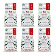 RADIUS Natural Unscented Silk Dental Floss 33 Yards Compostable Non-Toxic Oral Care & Designed to Help Fight Plaque Clear - Pack of 6