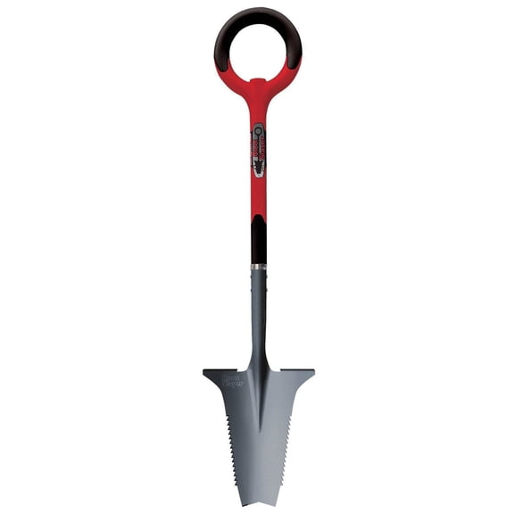 Radius Garden Root Slayer Shovel - Polypropylene Handle, Red - 44.5" x 10.5" — Residential Use, Standard Application