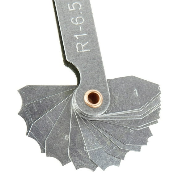 Radius Template R Gauge Radius Gauge Plate Fillet Gauge Measuring Tool 1-6.5