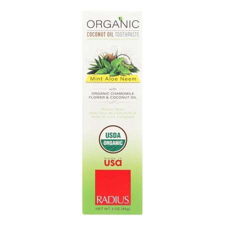 Radius Whitening Mint Aloe Neem Toothpaste - 1 Each - 3 OZ