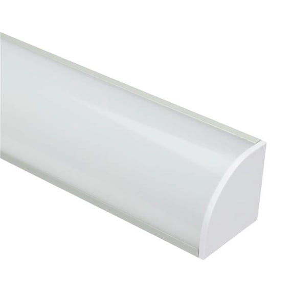 Radius XL - PC End Cap with Feed Hole, White