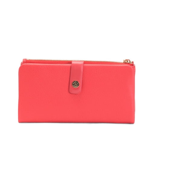 Radley London Leather Bifold Wallet Coral Pink Larkswood 2.0 7.5" x 4" Large