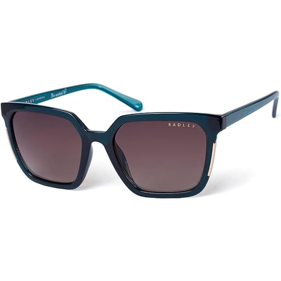 Radley London Women's 6506 Verdigris Turquoise Oversized Square Sunglasses
